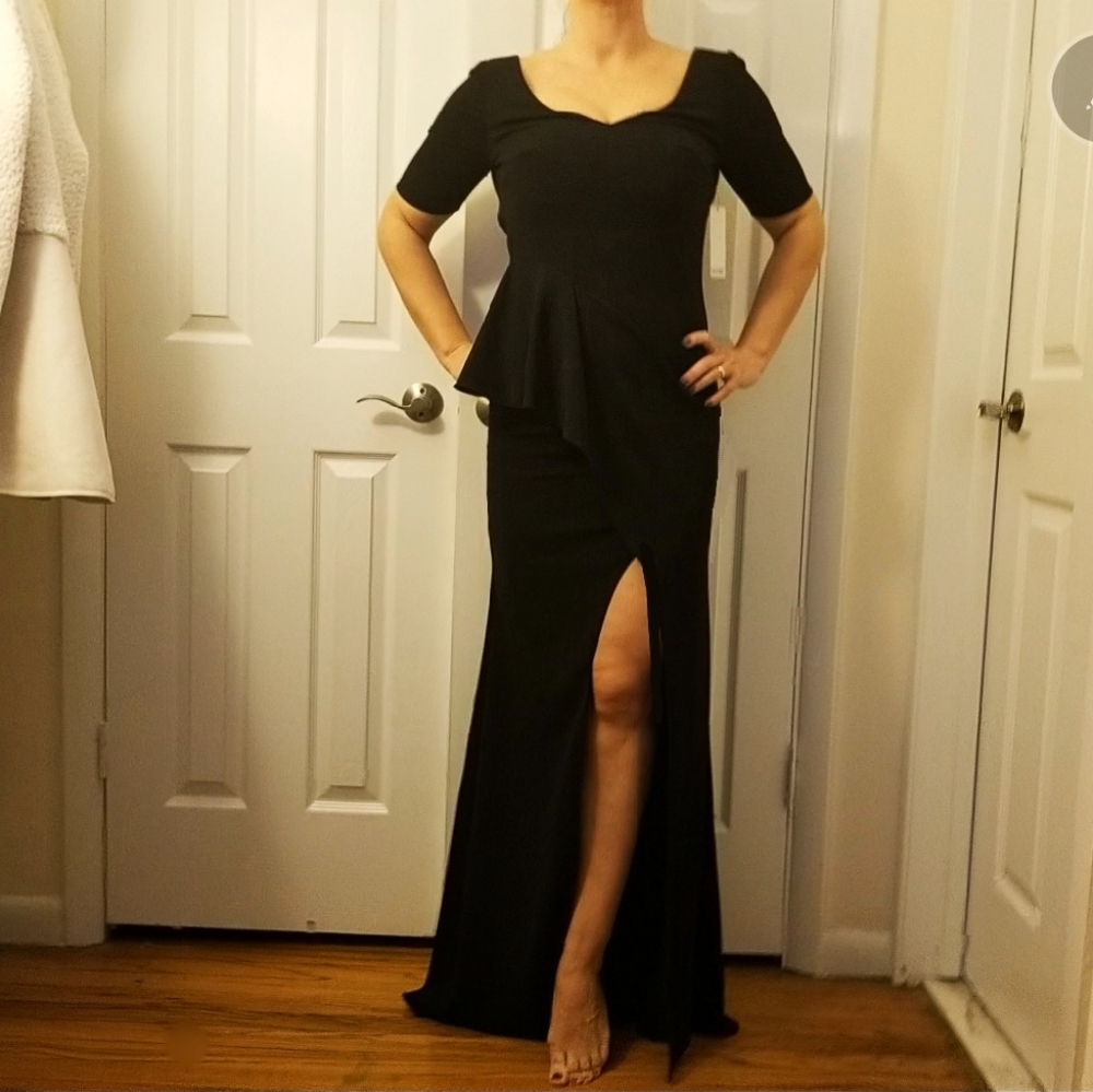 Badgley Mischka Collection black dress,new,2,$695
